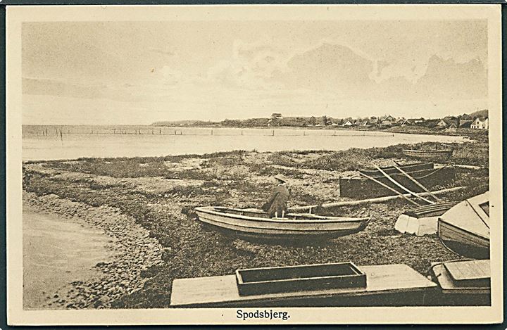 Strandparti fra Spodsbjerg på Langeland. C. Jessen-Tusch no. 94.