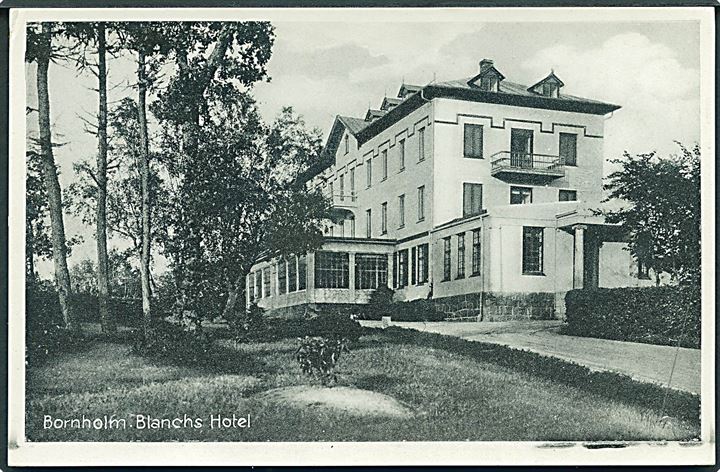 Blanchs Hotel i Allinge, Bornholm. Colbergs Boghandel no. 445. 