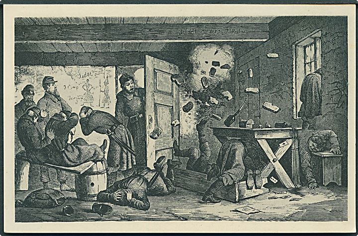 En Scene fra Strandvagten paa Als. Julius Simonsen Kunstverlag no. 10224. 