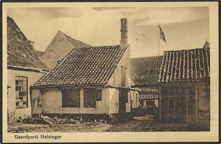 Gaardparti fra Helsingør. E. Strómnerg no. 310643.