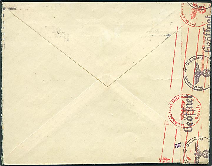 1 l. Bolev og 6 l. Ekspresmærke på brev fra Sofia d. 4.7.1941 til Berlin, Tyskland. Åbnet af tysk censur i Wien.