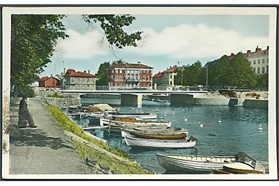 Vänersborg, Sverige. H. Lindenhag. Håndkoloreret fotokort no. 1180. 