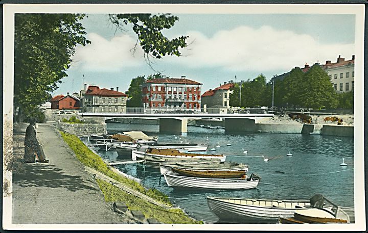 Vänersborg, Sverige. H. Lindenhag. Håndkoloreret fotokort no. 1180. 