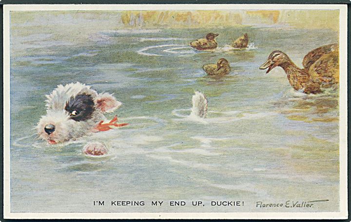 Florence E. Valler: I'm keeping my end up, Duckie. Valentine's Valter no. 1633. 