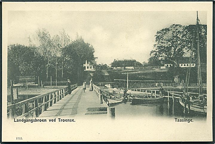 Landgangsbroen ved Troense, Taasinge. No. 1712. 