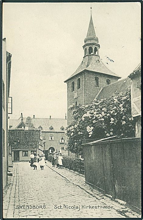Sct. Nicolaj Kirkestræde, Svendborg. Stenders no. 12215. 