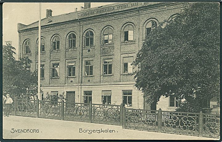 Borgerskolen i Svendborg. Stenders no. 7325. 