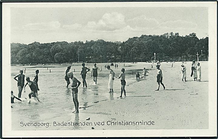 Badestranden ved Christiansminde, Svendborg. Stenders, Svendborg, 261. 