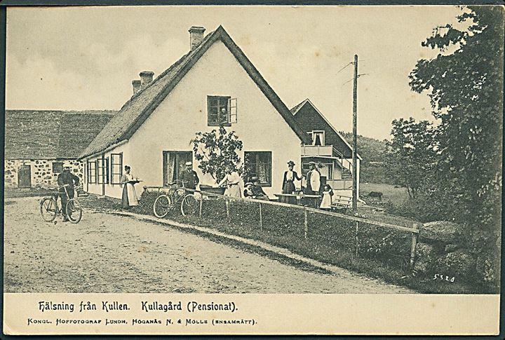 Hälsning från Kullen. Kullagård (Pensionat), Sverige. Hoffotograf Lundh no. 5320. 