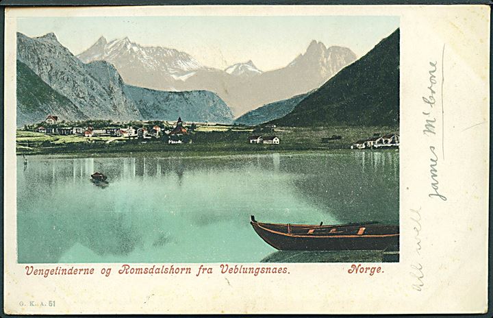 Vengetinderne og Romadalshorn fra Veblungsnaes, Norge. G. K. A. no. 51. 