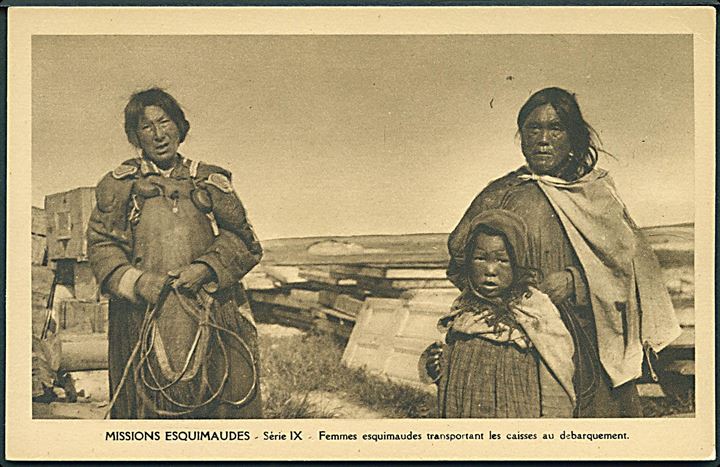 Canada. Missions Esquimaudes serie IX. Eskimokvinder og barn.