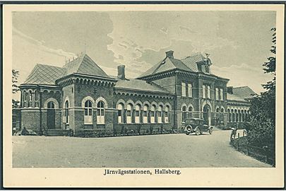 Järnvägsstationen, Hallsberg i Sverige. Eric Sjöqvist no. 58 T. 