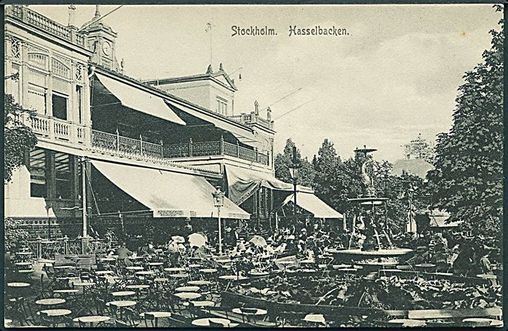 Hasselbacken i Stockholm, Sverige. Axel Eliassons Kunstforlag no. 5292. 