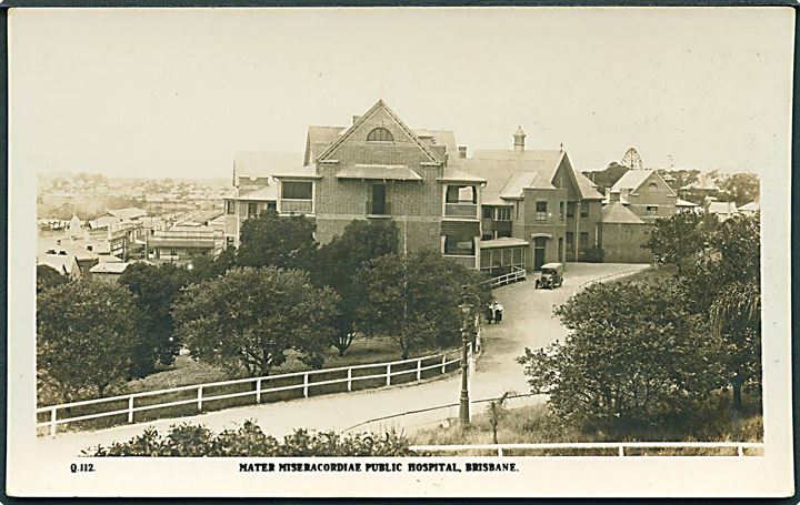 Mater Miseracordiae public Hospital, Brisbane. Murray studies no. Q. 112. Fotokort. 