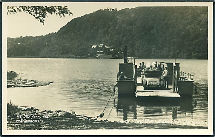 The Ferry boat on Windermere. G. P. Abraham no. 756. Fotokort. 