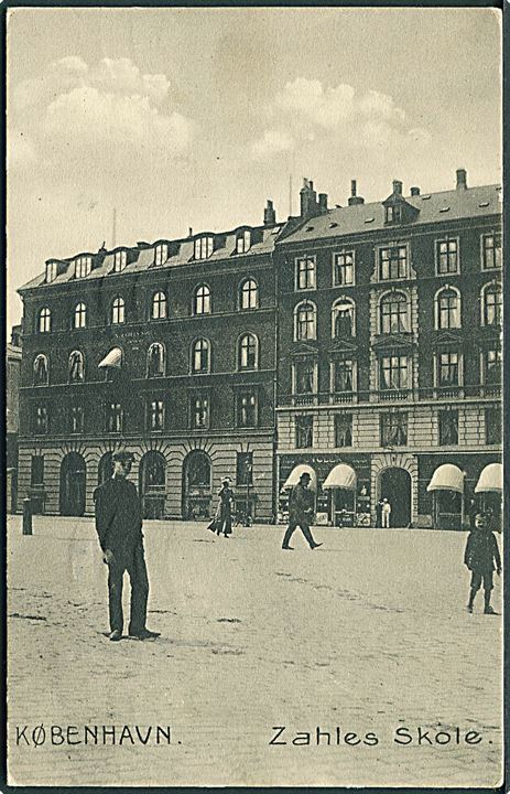 Zahles Skole, København. Stenders no. 11931. 