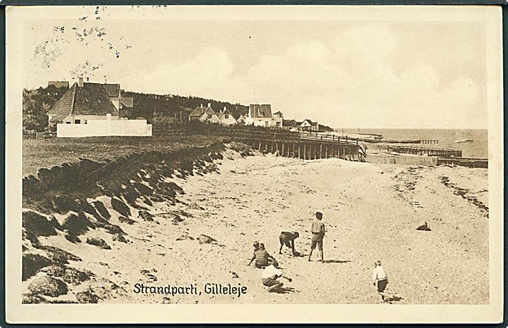 Strandparti Gilleleje. Stenders no. 23. 