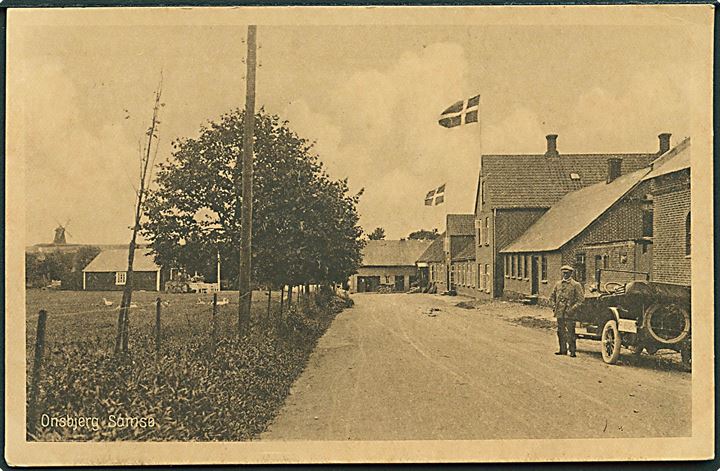 Onsbjerg, gadeparti fra. Stenders/R. Kleis no. 53837. Kvalitet 8