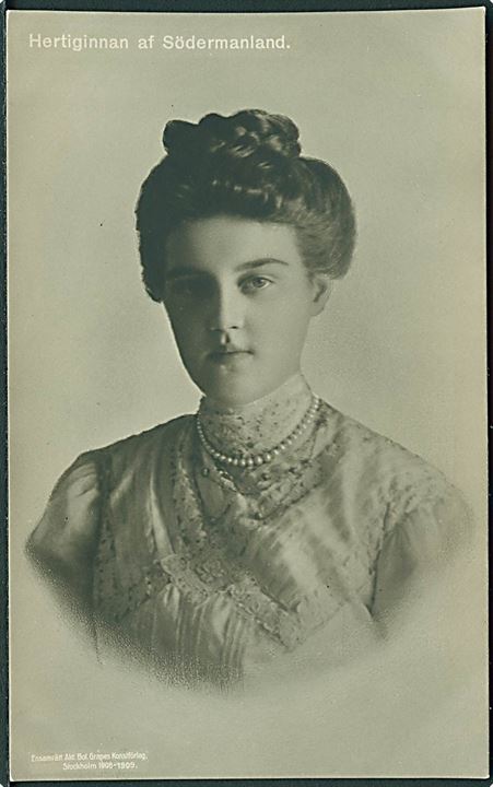 Sverige. Hertuginde af Södermanland, Maria Pavlovna gift med prins Wilhelm 1908-14. Grapes. Kvalitet 9
