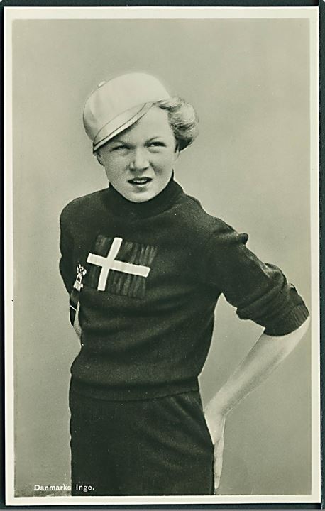 Sport. Svømning. Inge Sørensen, Europamester i London 1938. A. Vincent no. 3 Kvalitet 9