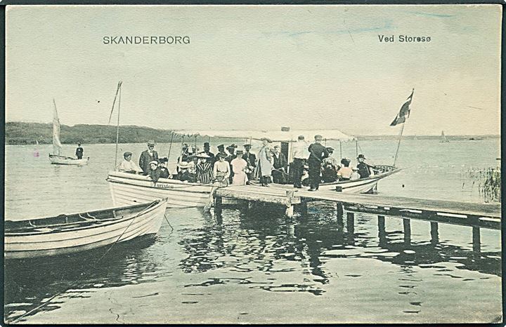 “Turisten”, udflugtsbåd på Storesø ved Skanderborg. Stenders no. 3907. Kvalitet 8
