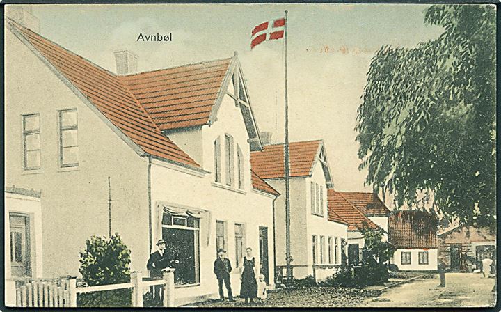 Avnbøl, gadeparti. Fr. Buch no. 67. Kvalitet 9