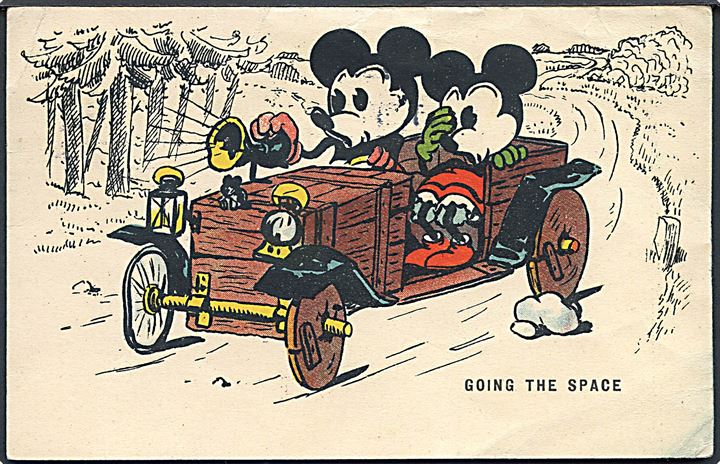Disney, Walt. “Going the Space” Mickey & Minnie. WHB u/no. Kvalitet 6