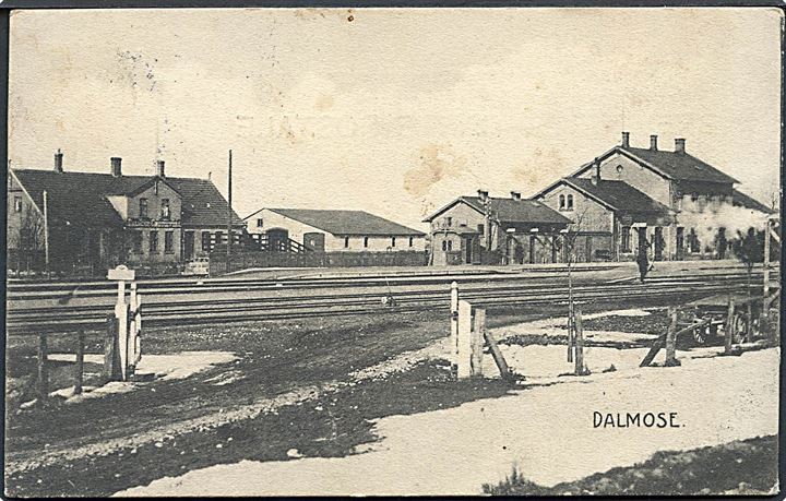 Dalmose, jernbanestation. J. Gjellebøl no. 5431. Kvalitet 7