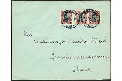 7/27 øre Provisorium (3) på brev fra Kjøbenhavn B. d. 26.10.1926 til Skive.,