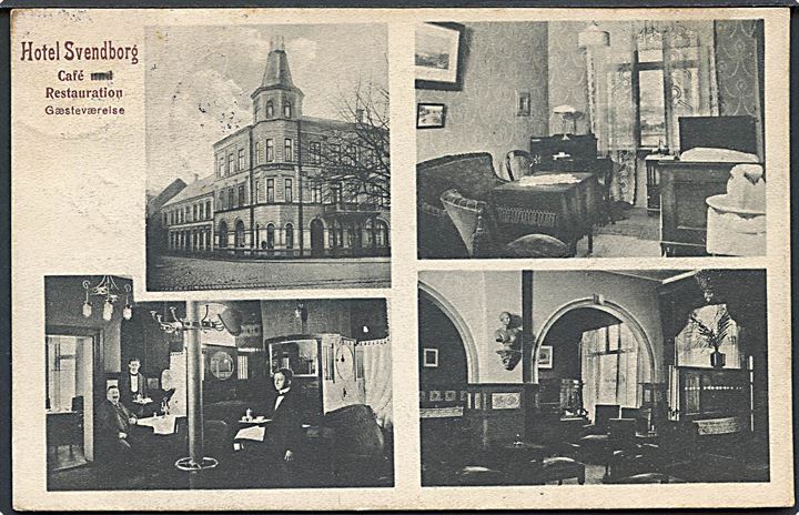Svendborg, Hotel “Svendborg”, facade og interiør. Jepsen & Son no. 41801. Kvalitet 7