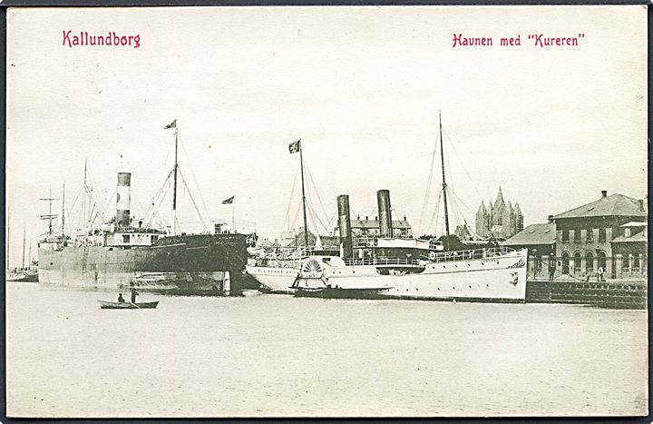 “Kureren”, S/S, DFDS hjuldamper i Kalundborg. Warburg no. 6103. Kvalitet 9