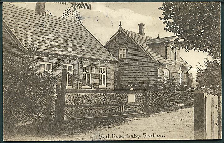 Kværkeby, ved stationen. A. Flensborg no. 627. Kvalitet 9