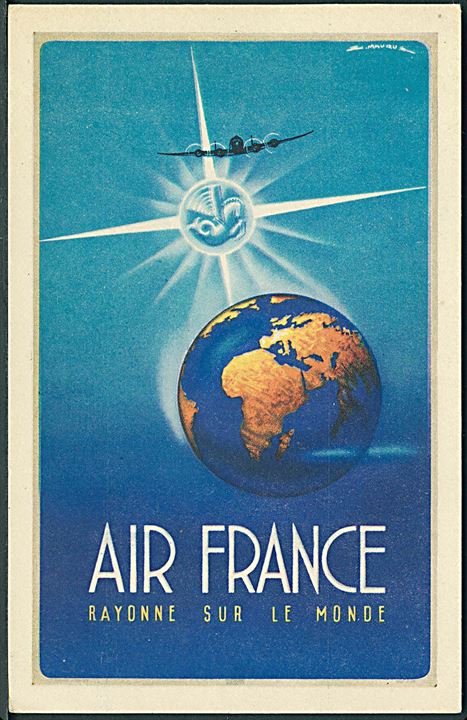 Air France, Rayonne sur le monde. Alépée & Co. no. 256-P-7/48. Kvalitet 8