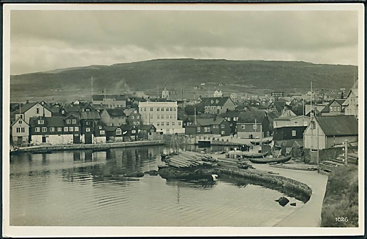 Thorshavn, havneparti. C.M.&S. no. 36. Kvalitet 8