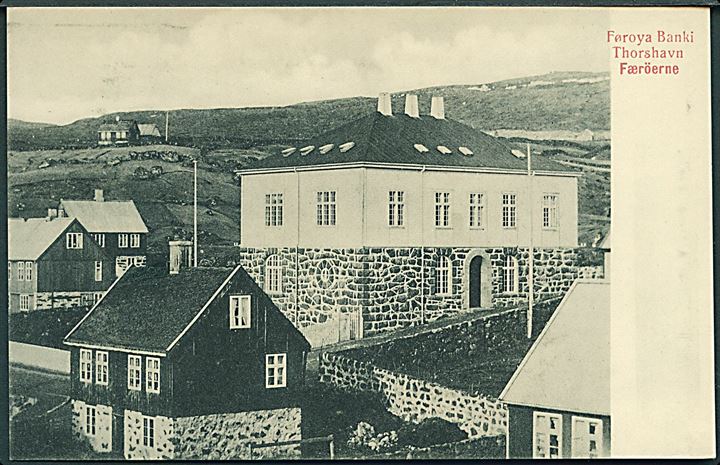 Thorshavn, Føroya Banki. A. Brend u/no. Kvalitet 8