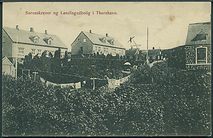 Thorshavn, sorenskriver og landsfogedbolig. H. N. Jacobsen no. 20124. Kvalitet 7
