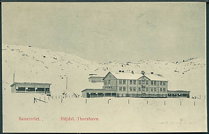 Thorshavn, Højdal Sanatorium. A. Brend u/no.  Kvalitet 8