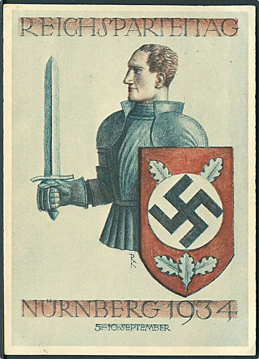 Propaganda. Reichsparteitag Nürnberg 1934. F. Eber u/no. Kvalitet 7