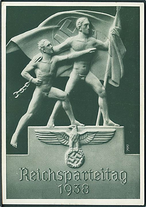 Propaganda. Reichsparteitag Nürnberg 1938. Photo Hoffmann no. 38/20. Med særstempel. Kvalitet 8