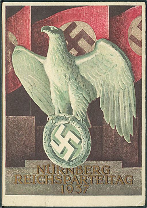 Propaganda. Reichsparteitag Nürnberg 1937. Med særstempel. Kvalitet 7