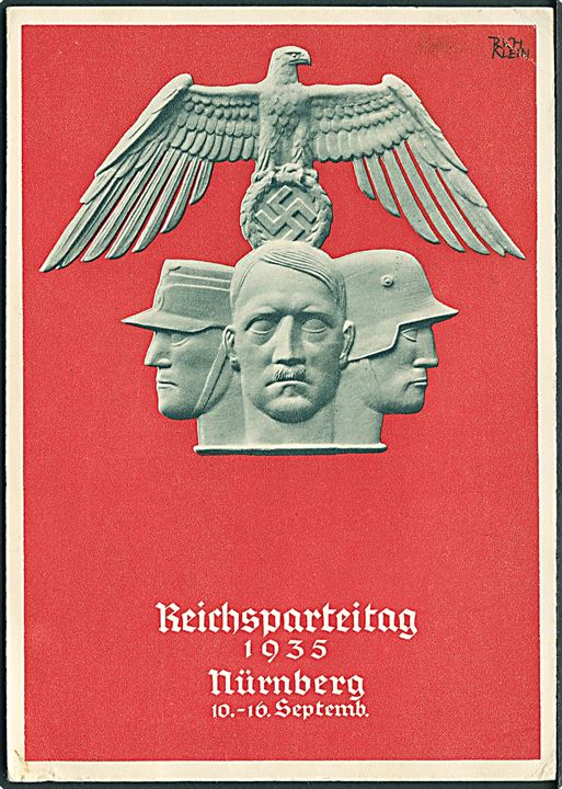 Propaganda. Reichsparteitag Nürnberg 1935. Med særstempel. Kvalitet 7