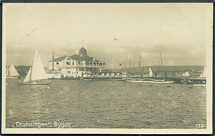 Dronningen, Bygdö. Kristiania fjord, Norge. Fotokort no. 132. 