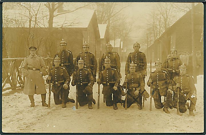 Tyske Soldater. Sted ukendt. Fotokort no. 1156. 