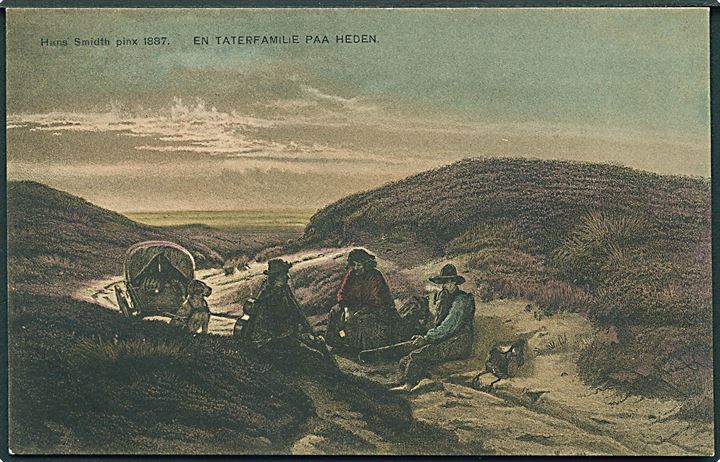 Hans Smidth pinx 1887: En Taterfamilie paa Heden. W. & M., serie 3. 