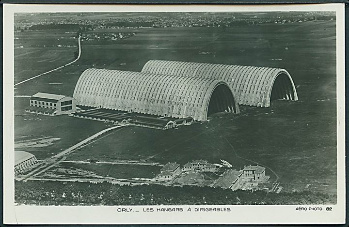 Luftskibshaller i Orly Lufthavn.  Aéro - Photo no. 82. Fotokort. 