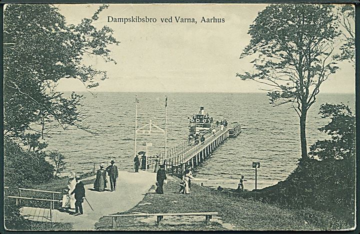 Dampskibsbro ved Varna, Aarhus. Wilh. Rohweder u/no. 