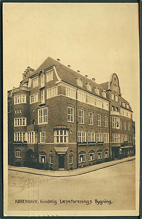 Kvindelig Læseforenings Bygning, København. No. 24054. 