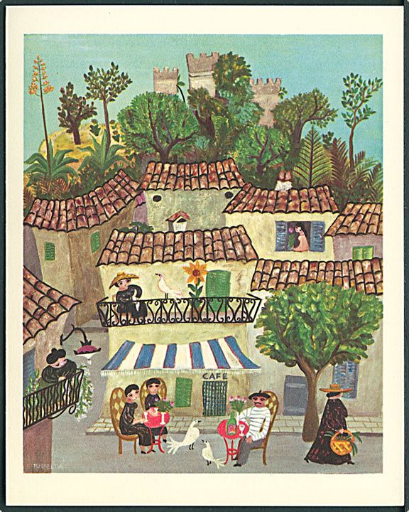 Tusnelda: 5 dobbeltkort og kuverter. Forskellige steder i Frankrig. L. Levison & Junr. no. 5421. Uden adresselinier. 