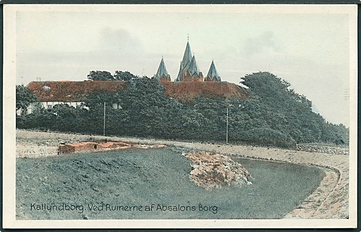 Ved Ruinerne af Absalons Borg, Kallundborg. Stenders, Kallundborg no. 75. 
