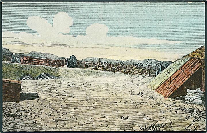 Krigen 1864. Det indre af Skansen VII, Sønderborg. Julius Simonsen Kunstforlag no. 10230. 